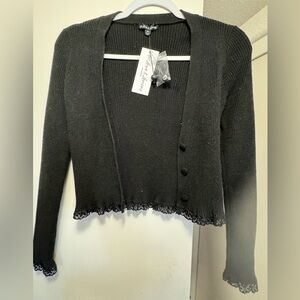 For Love & Lemons Sexy Nina Cardigan/Sweater - NWT extra button button - Size XS